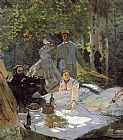 Claude Monet Luncheon on the Grass_ Center Panel painting